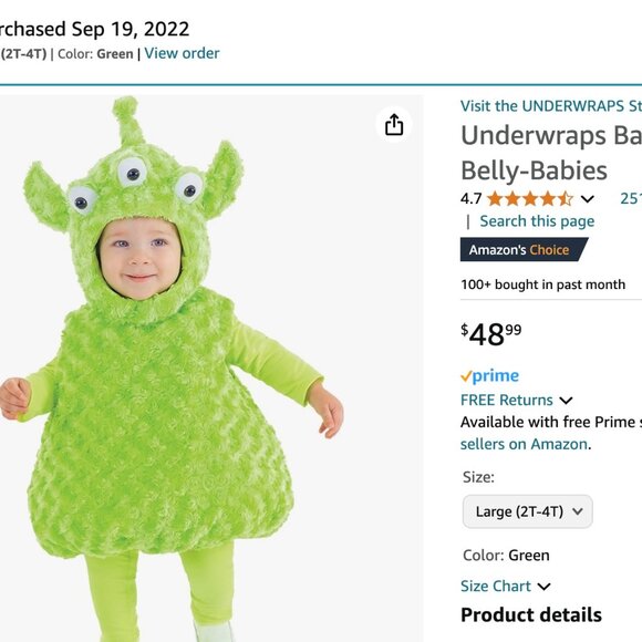 Alien Costume - Picture 6 of 6